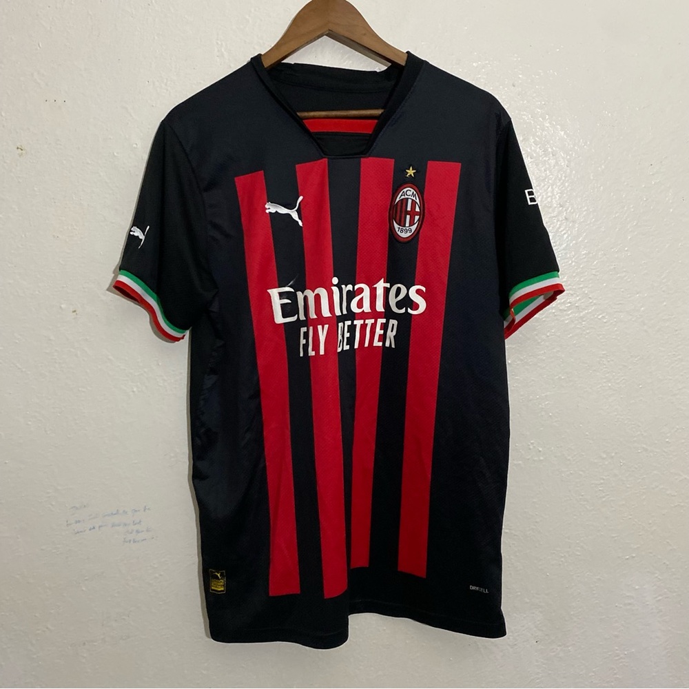 Puma Black and Red Sports Jersey